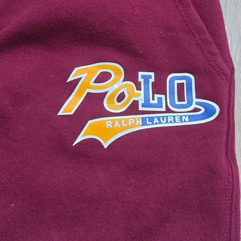 Polo Ralph Lauren Maroon Boys Youth Sweatpants Joggers sz Extra Large (18/20)
